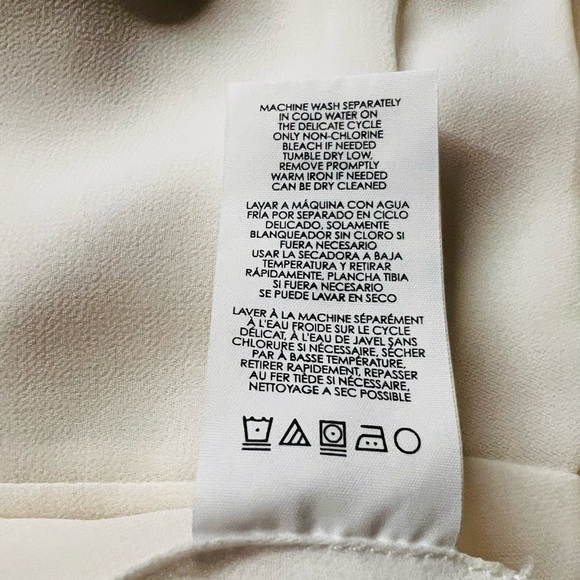 CABI WOMEN’S SLEEVELESSS VNECK LINED OFF WHITE BLOUSE SIZE 8 - Picture 7 of 13